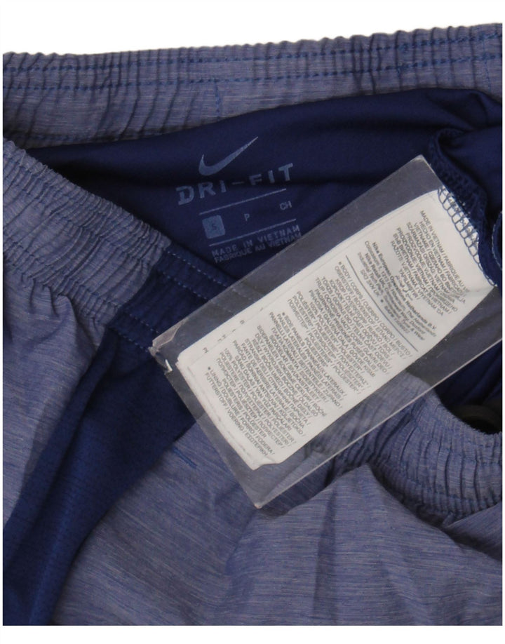 Nike Short de sport Dri Fit pour homme en polyester color block Taille S Bleu