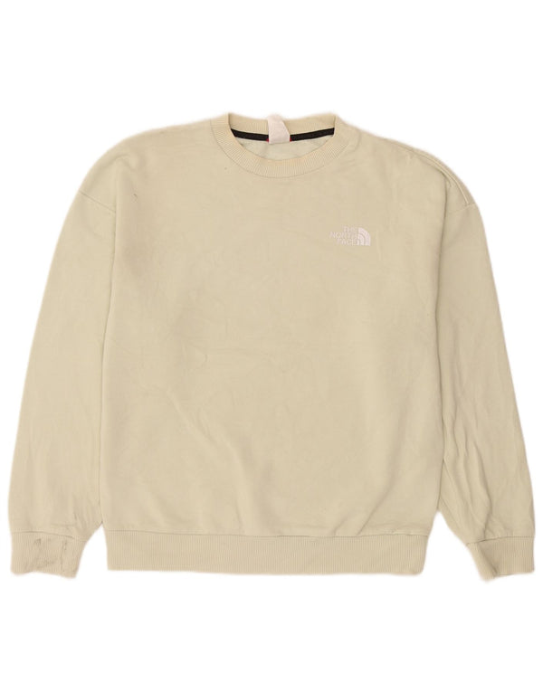The North Face Sweat-shirt pour femme UK 14 Medium Off White Coton