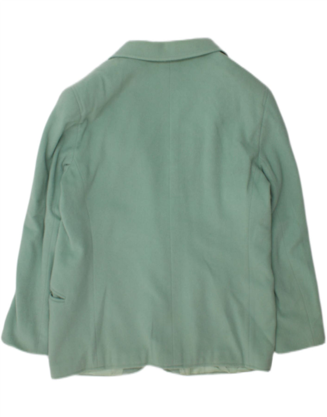 vintage Femme 1 Bouton Blazer Veste UK 18 XL Laine Verte
