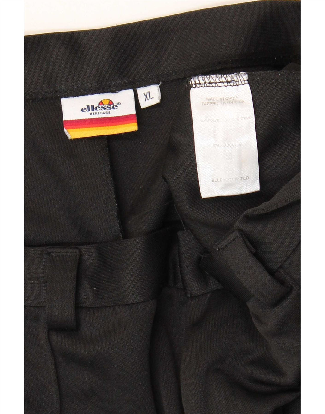 Ellesse Pantalon Chino Slim Homme XL W38 L28 Noir Polyester