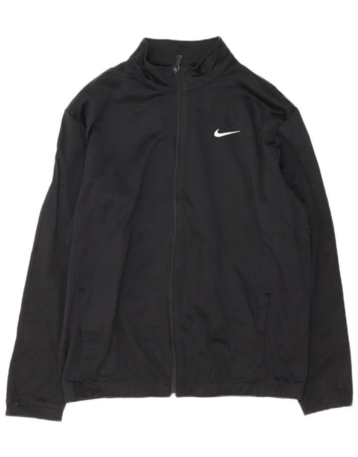 Nike Veste de survêtement Therma-Fit pour homme Taille L Noir Polyester