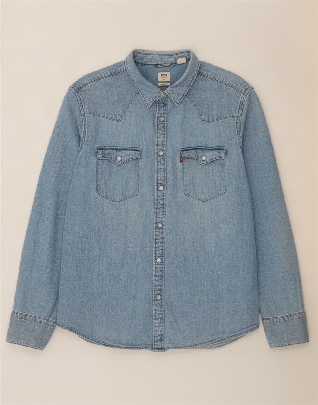 Levi's Chemise en Jean Coupe Standard XL Homme Bleu