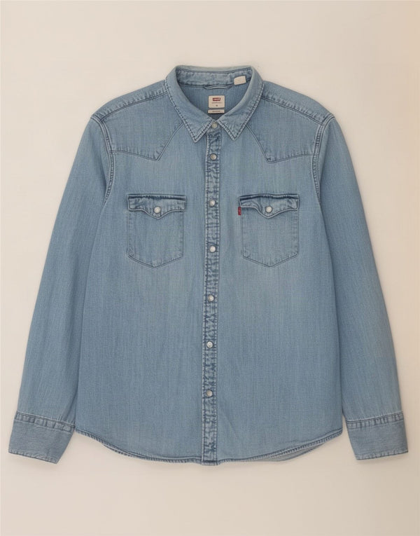 Levi's Chemise en Jean Coupe Standard XL Homme Bleu