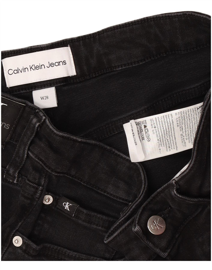 Calvin Klein Short en jean W28 pour femme en coton noir moyen