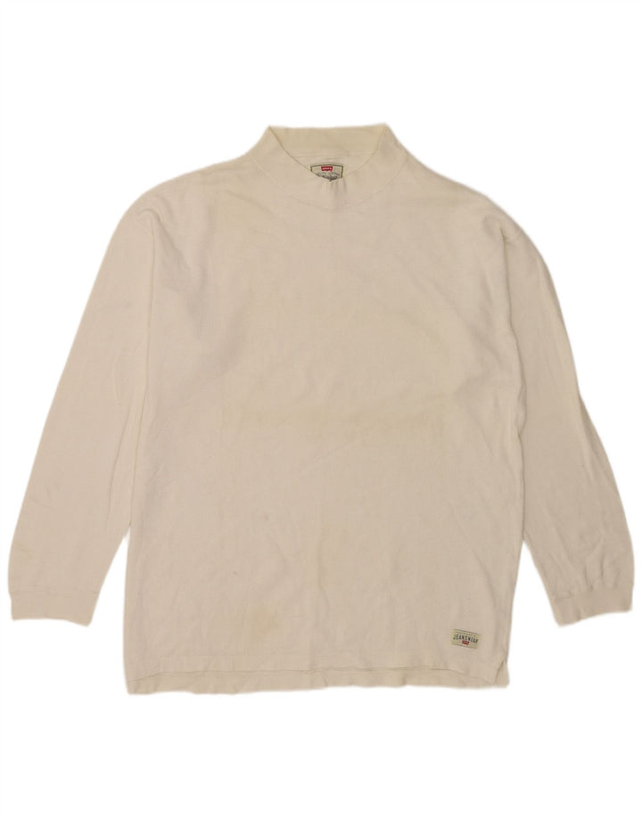 Levi's Haut à Manches Longues Homme Blanc Large