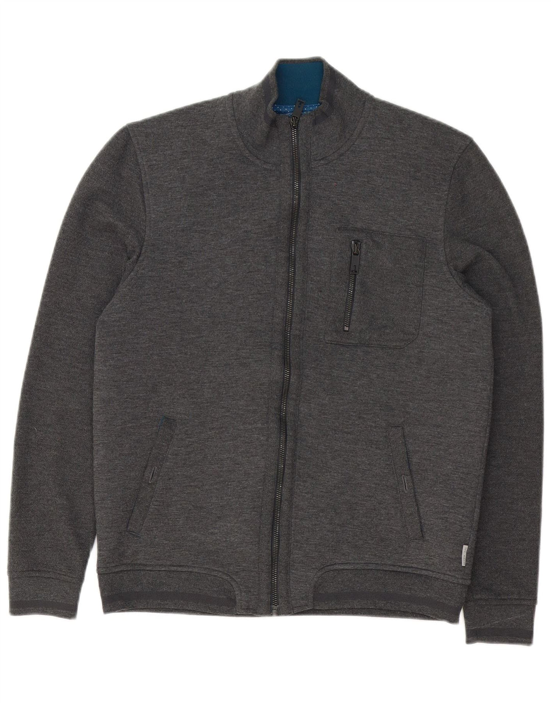 Ted Baker Veste de survêtement pour homme Taille 3 Gris moyen Polyester