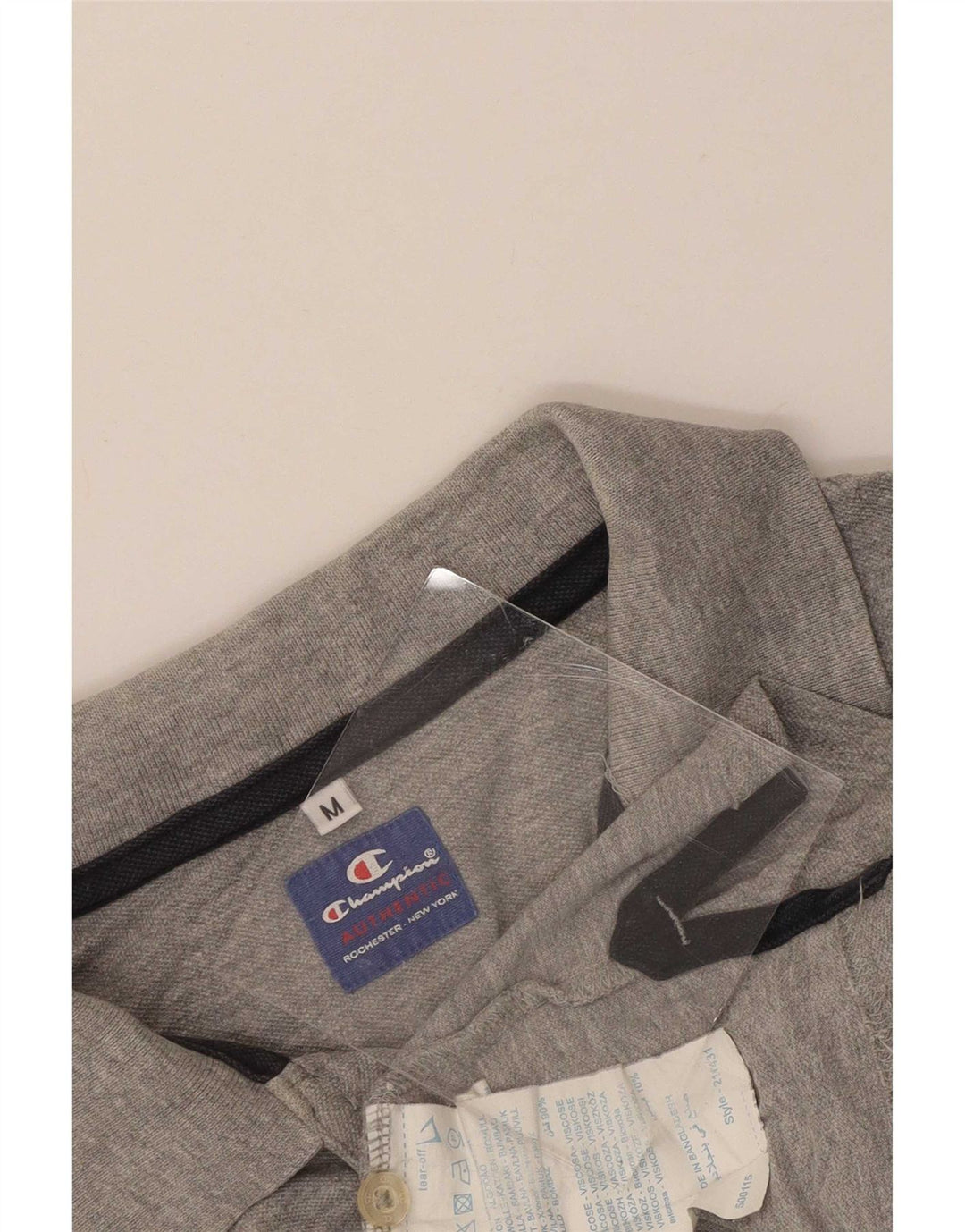 Champion Polo Homme Gris Moyen Coton
