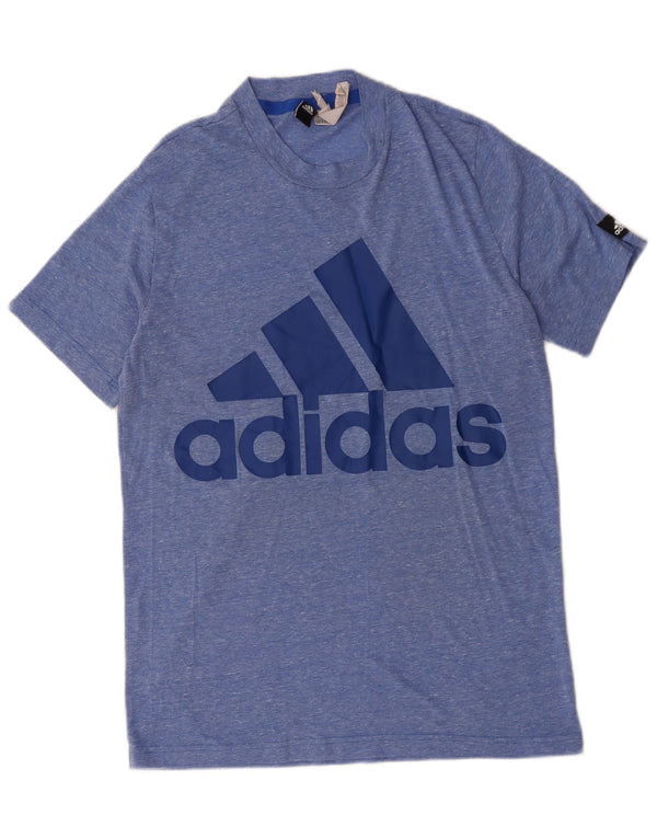 Adidas T-Shirt Graphique Homme Bleu Moyen Moucheté Polyester
