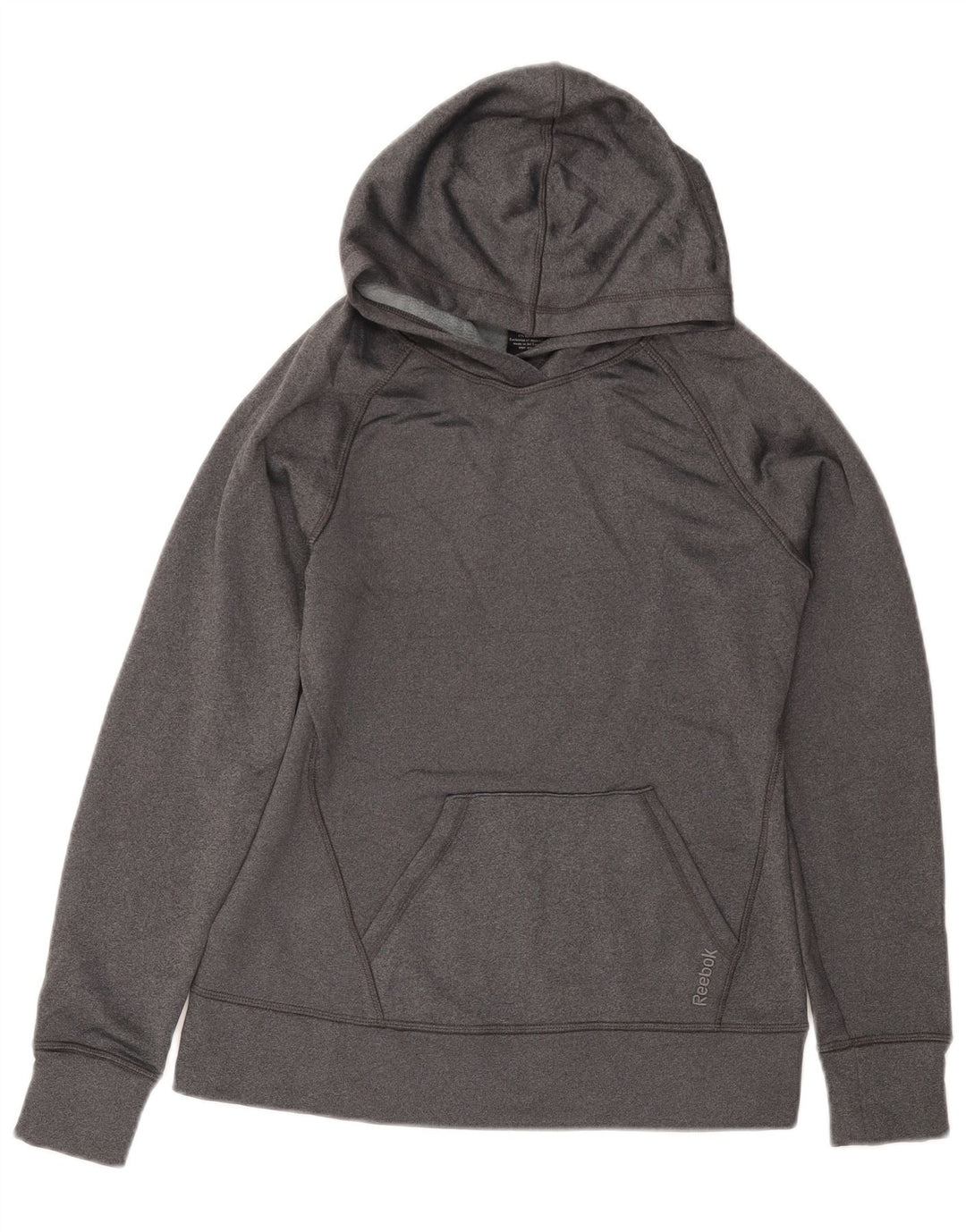 REEBOK Pull à capuche pour femme UK 10 Petit Gris Polyester
