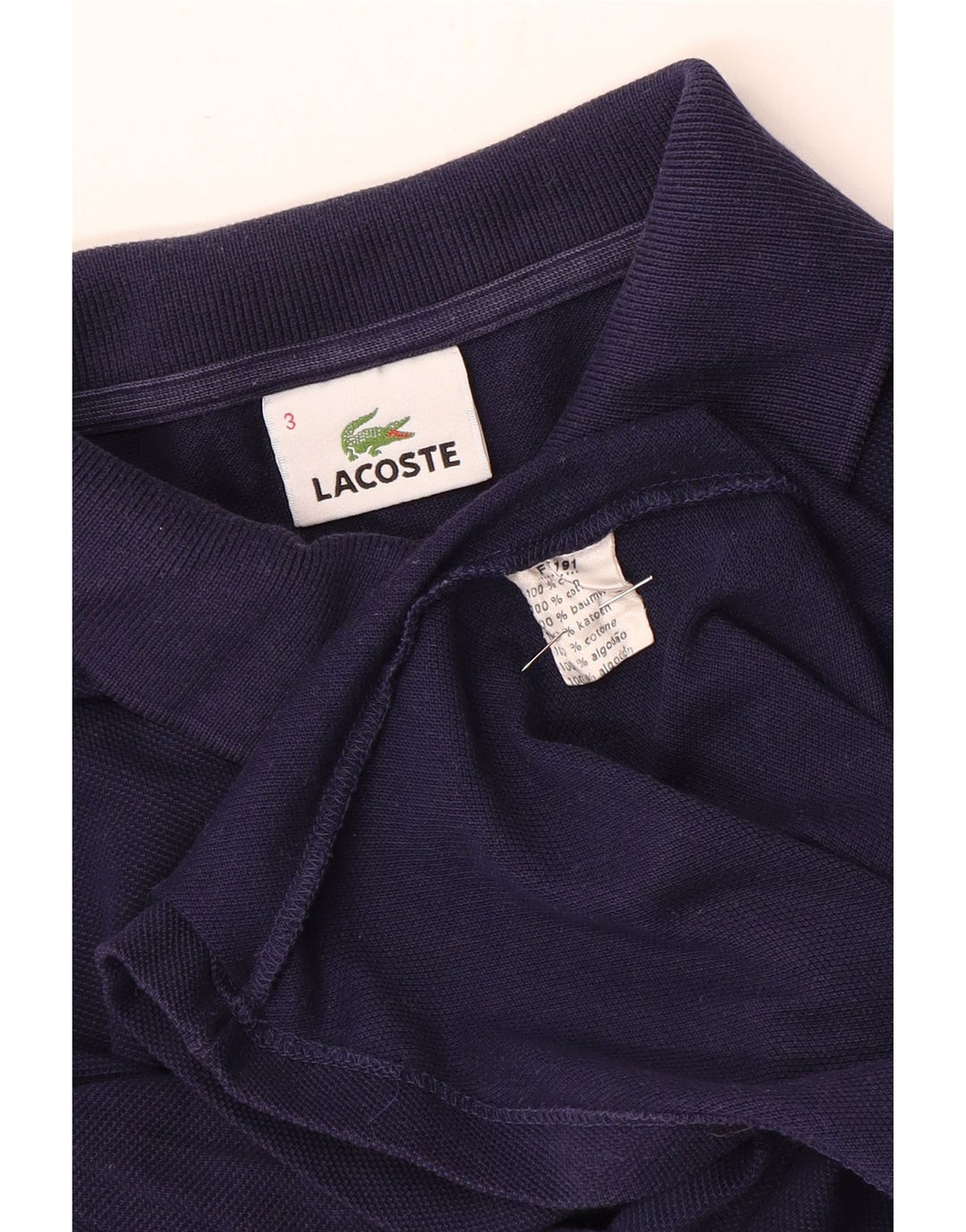 Lacoste Polo Homme Taille 3 Petit Coton Bleu Marine