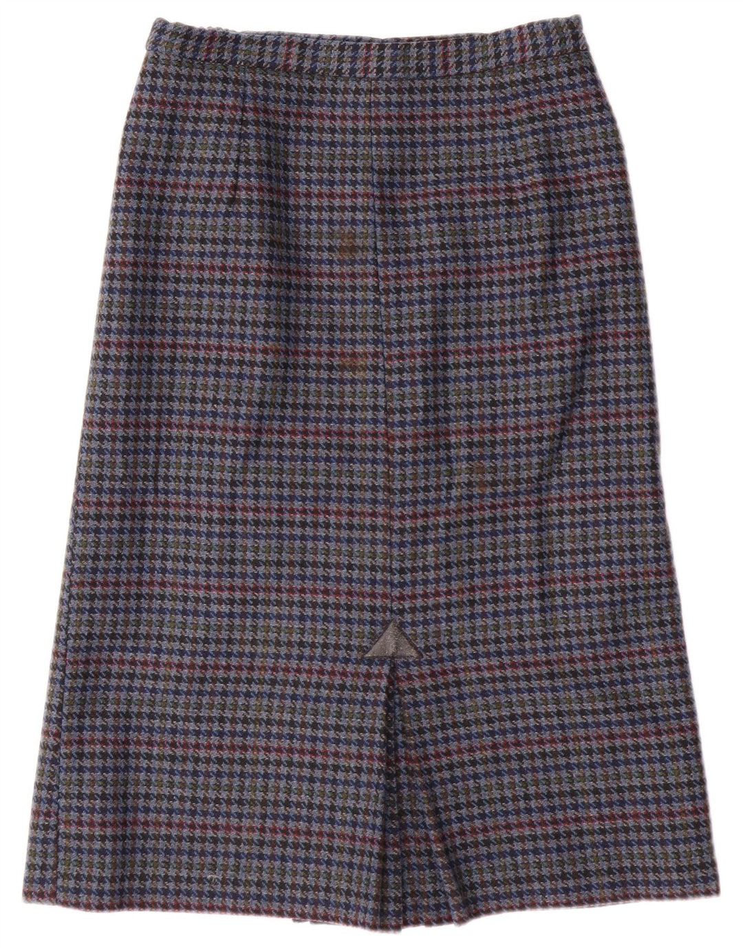 jupe crayon femme vintage UK 14 Medium W28 Blue Houndstooth