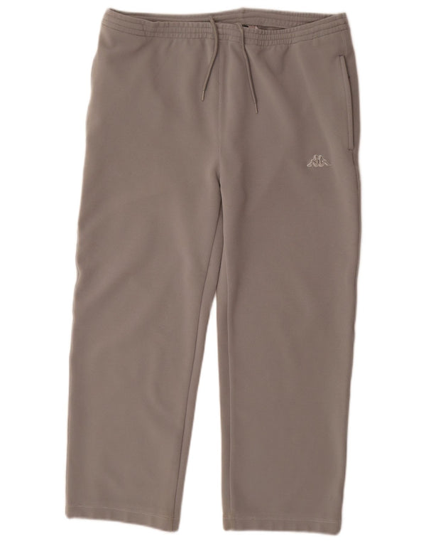 Kappa Pantalon de Survêtement Capri Femme UK 14 Gris Moyen Polyester