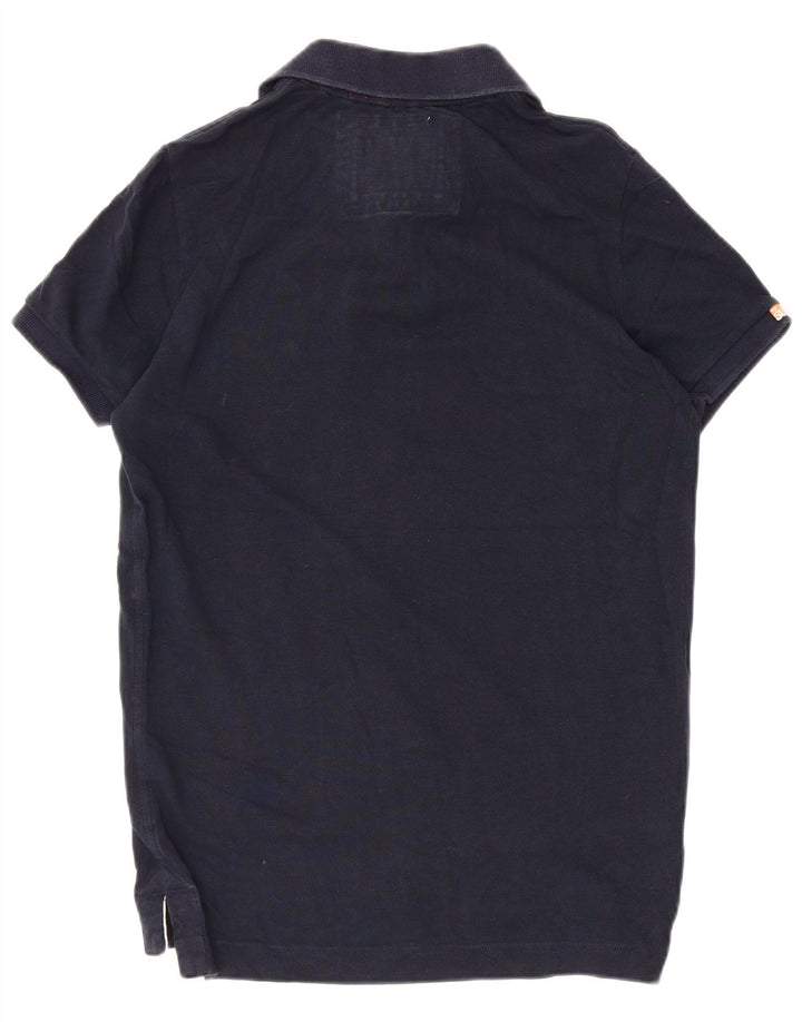 Superdry Polo Homme Bleu Marine Moyen Coton