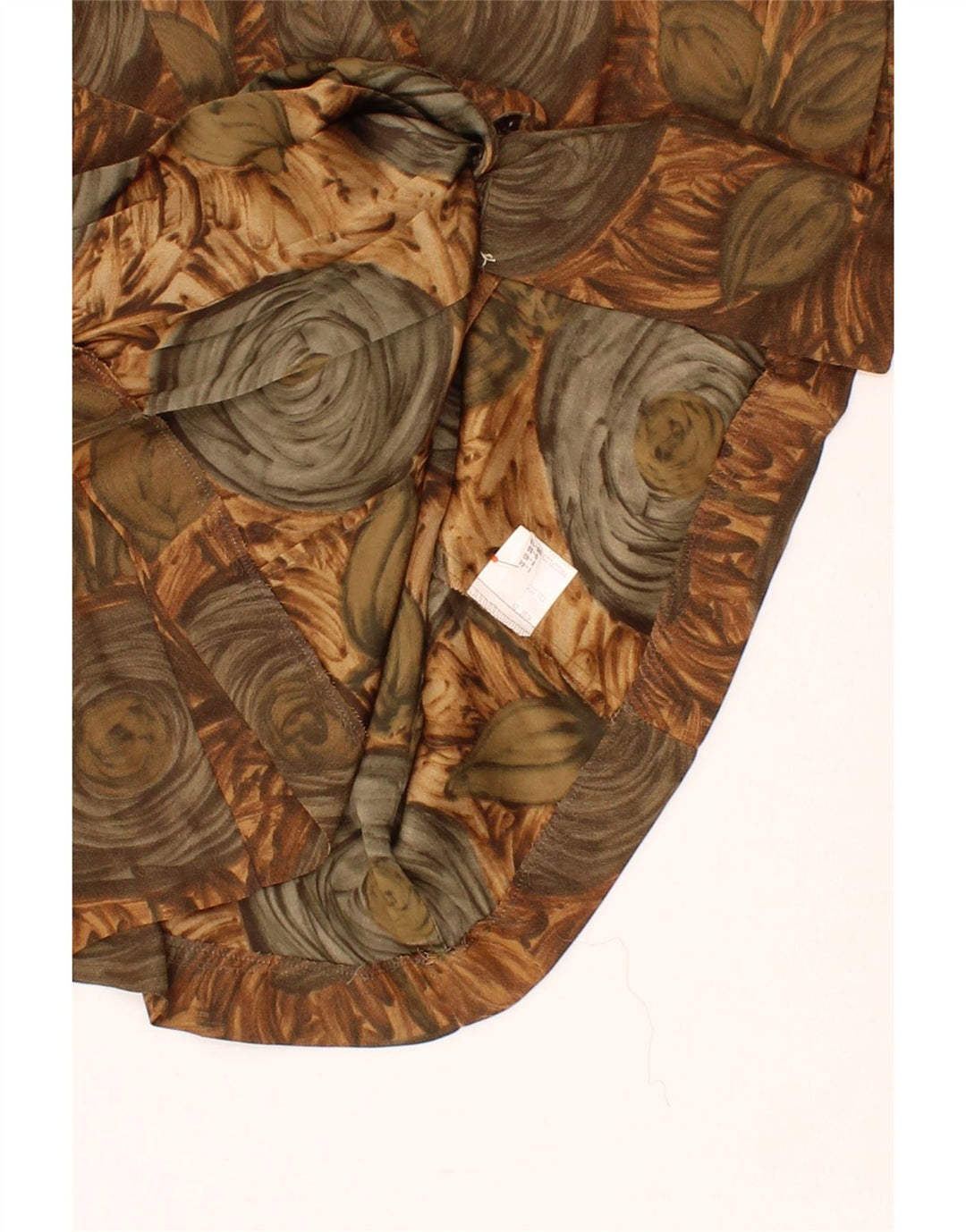 VINTAGE Womens Abstract Pattern Blazer Jacket UK 12 Medium  Brown Acetate Vintage Vintage and Second-Hand Vintage from Messina Hembry 