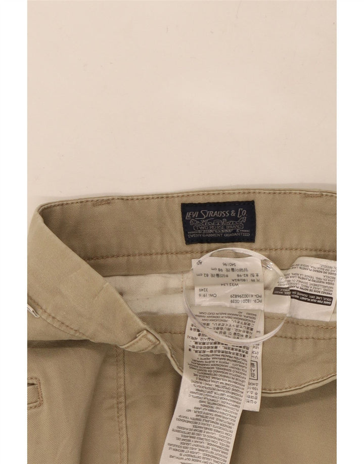 LEVI'S Pantalon Chino Slim Homme W32 L31 Beige Coton