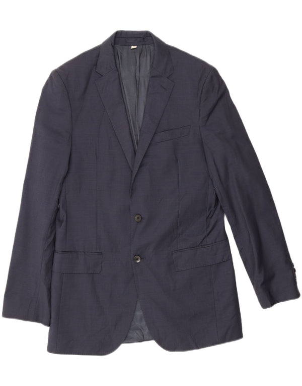 Marks & Spencer Veste blazer longue pour homme UK 40 Bleu marine moyen