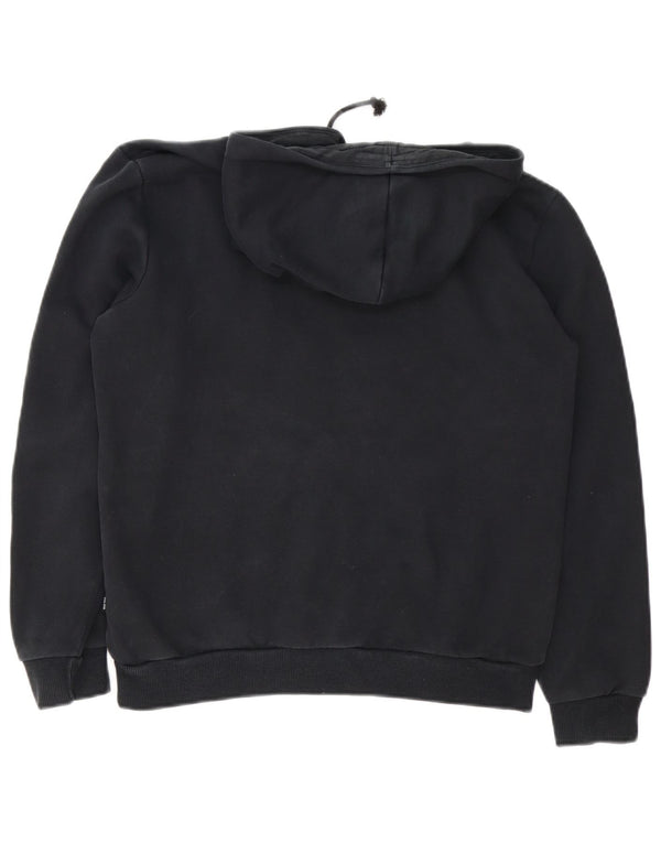 Puma Pull à capuche graphique pour femme UK 16 Large Noir Coton
