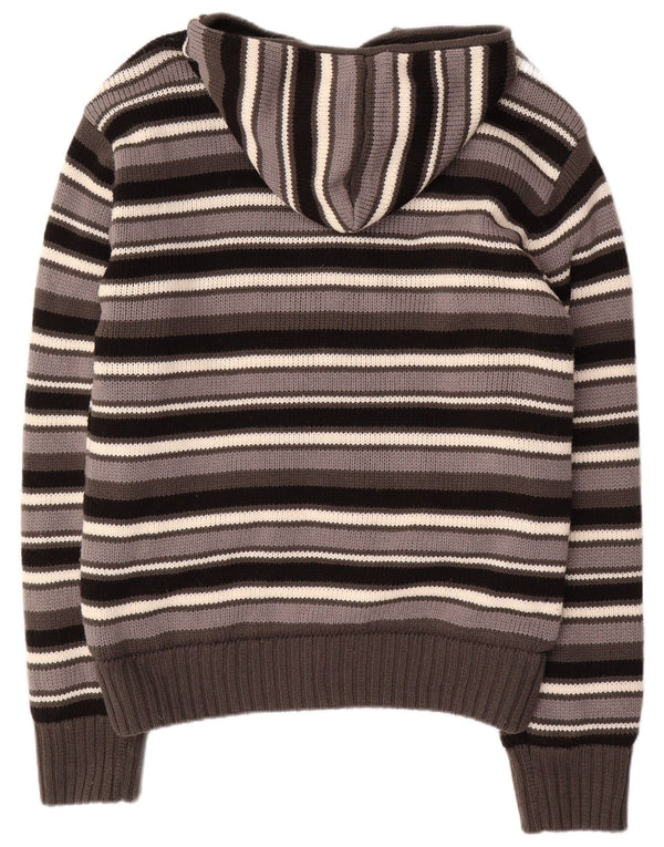 MAURO FERRINI Cardigan à capuche pour homme 2XL rayé multicolore