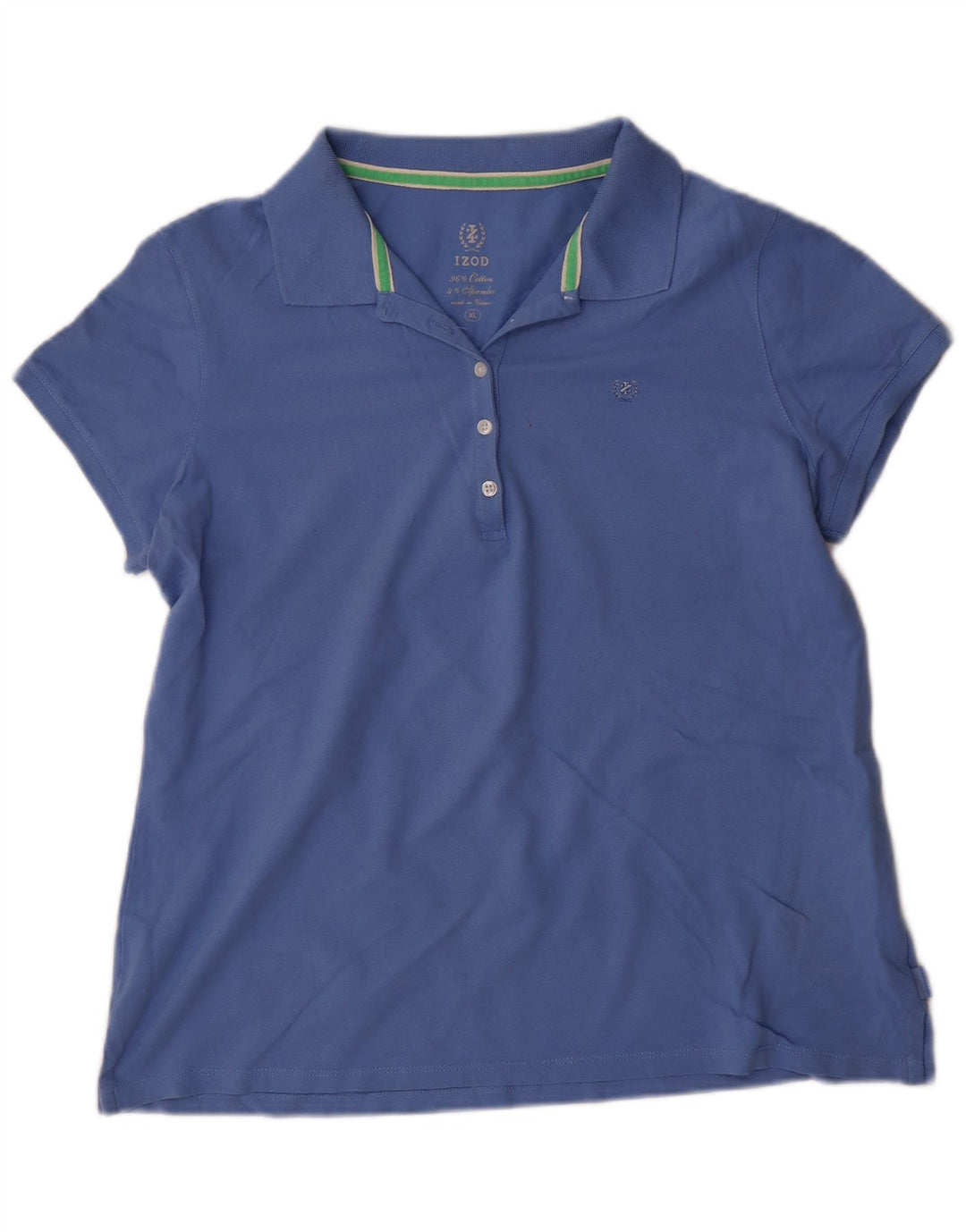 IZOD Polo Femme UK 18 XL Bleu Coton
