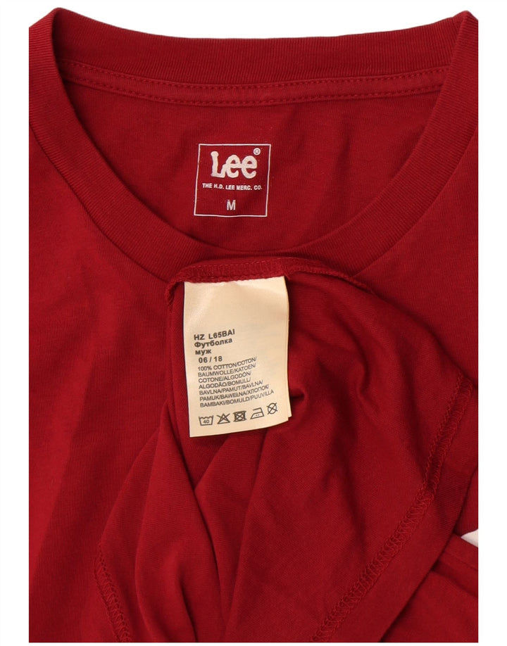 Lee Haut graphique à manches longues pour homme en coton bordeaux moyen