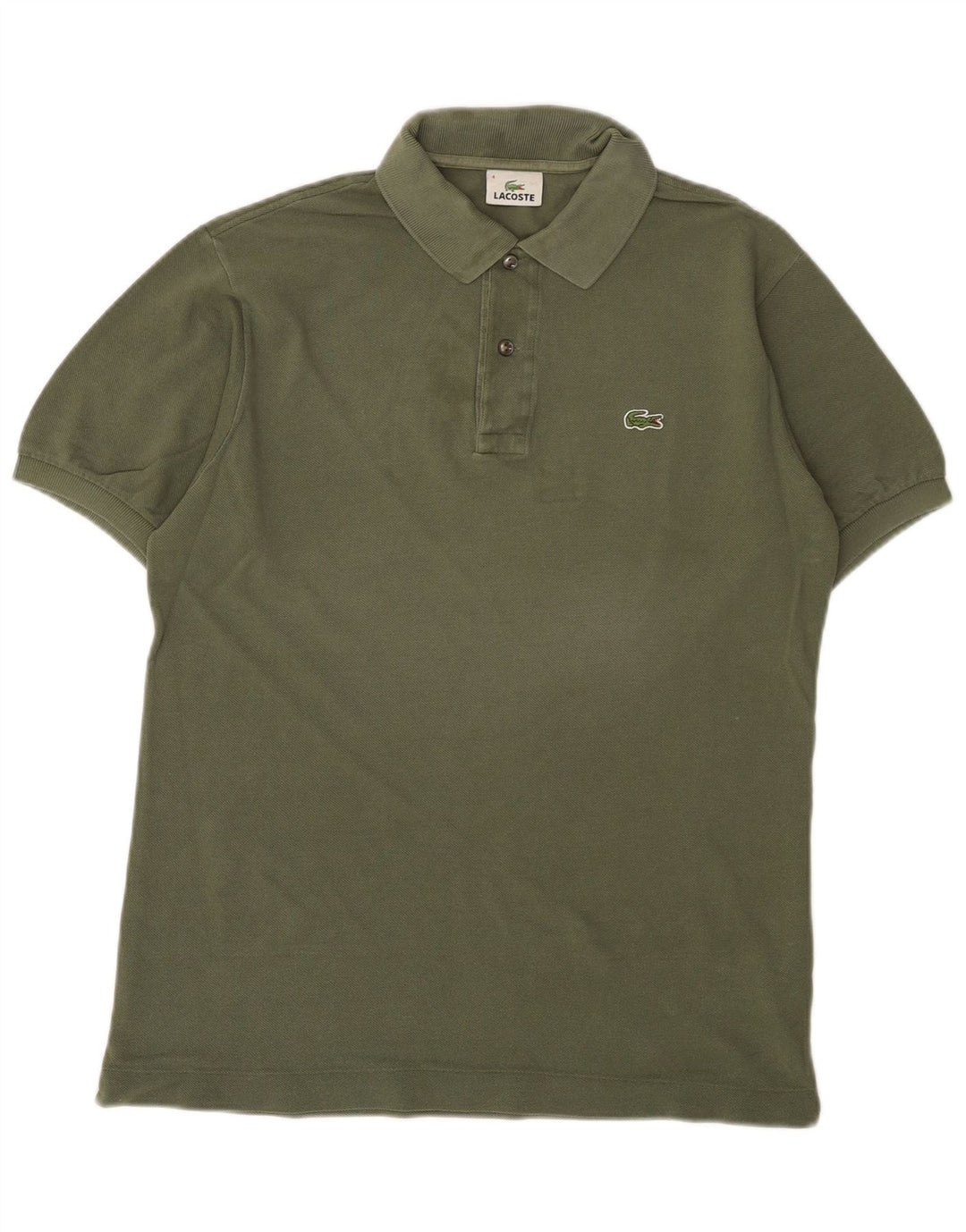 Lacoste Polo Homme Taille 4 Coton Kaki Moyen