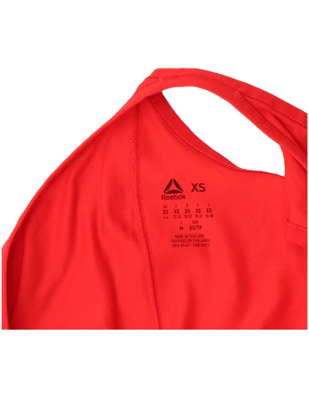 REEBOK Débardeur graphique Bodypump pour femme UK 4/6 XS Rouge