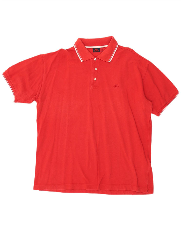KAPPA Polo Homme 2XL Rouge Coton