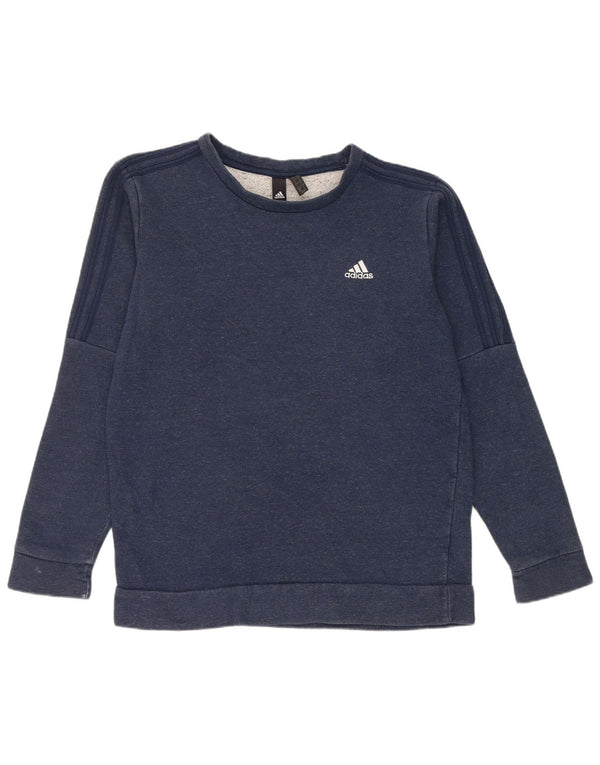 Adidas Sweat-Shirt Homme Bleu Marine Moyen Coton