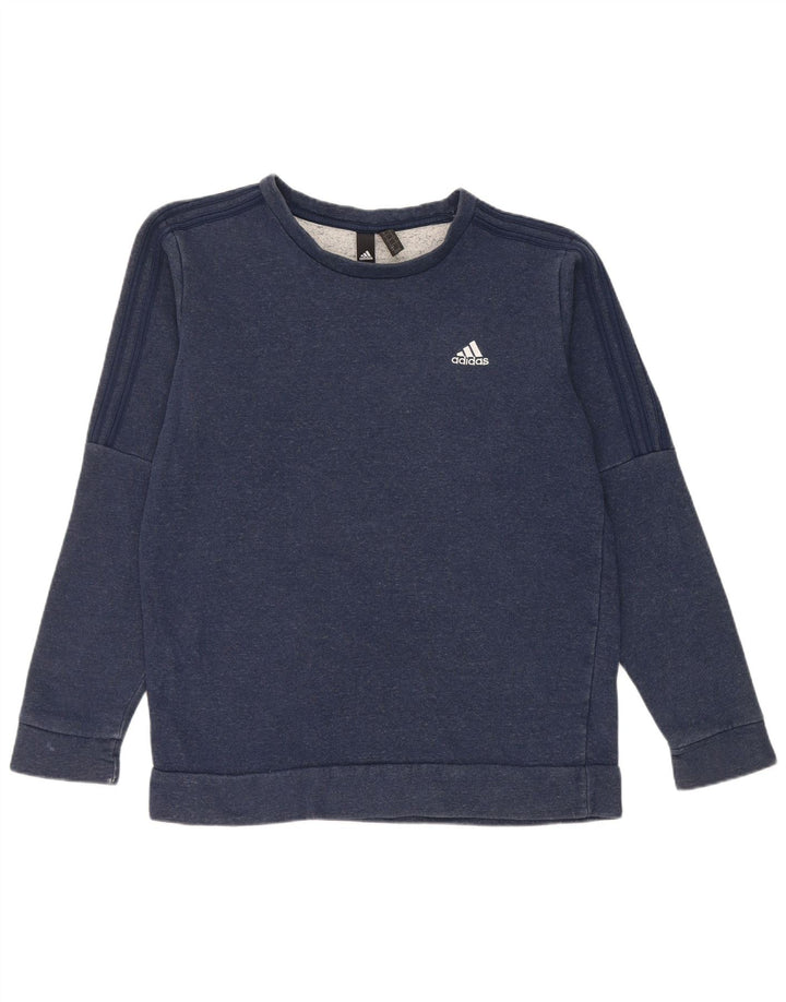 Adidas Sweat-Shirt Homme Bleu Marine Moyen Coton