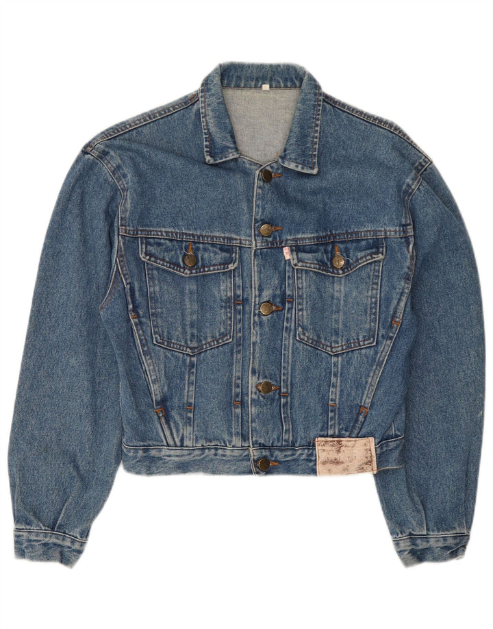 Veste en Jean Vintage Garçon 14-15 Ans Bleu Moyen