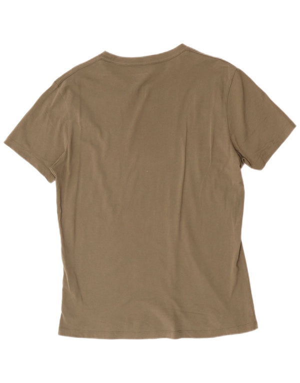 All Saints T-Shirt Regular Fit Homme Vert Moyen Coton