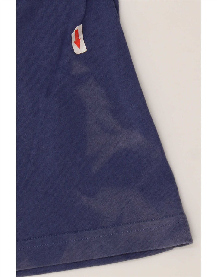 Armani Homme T-Shirt Graphique Top Bleu Moyen Coton