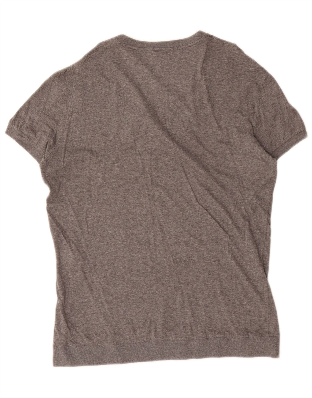 Dolce & Gabbana T-Shirt Top Gris Moyen Coton Moucheté Homme