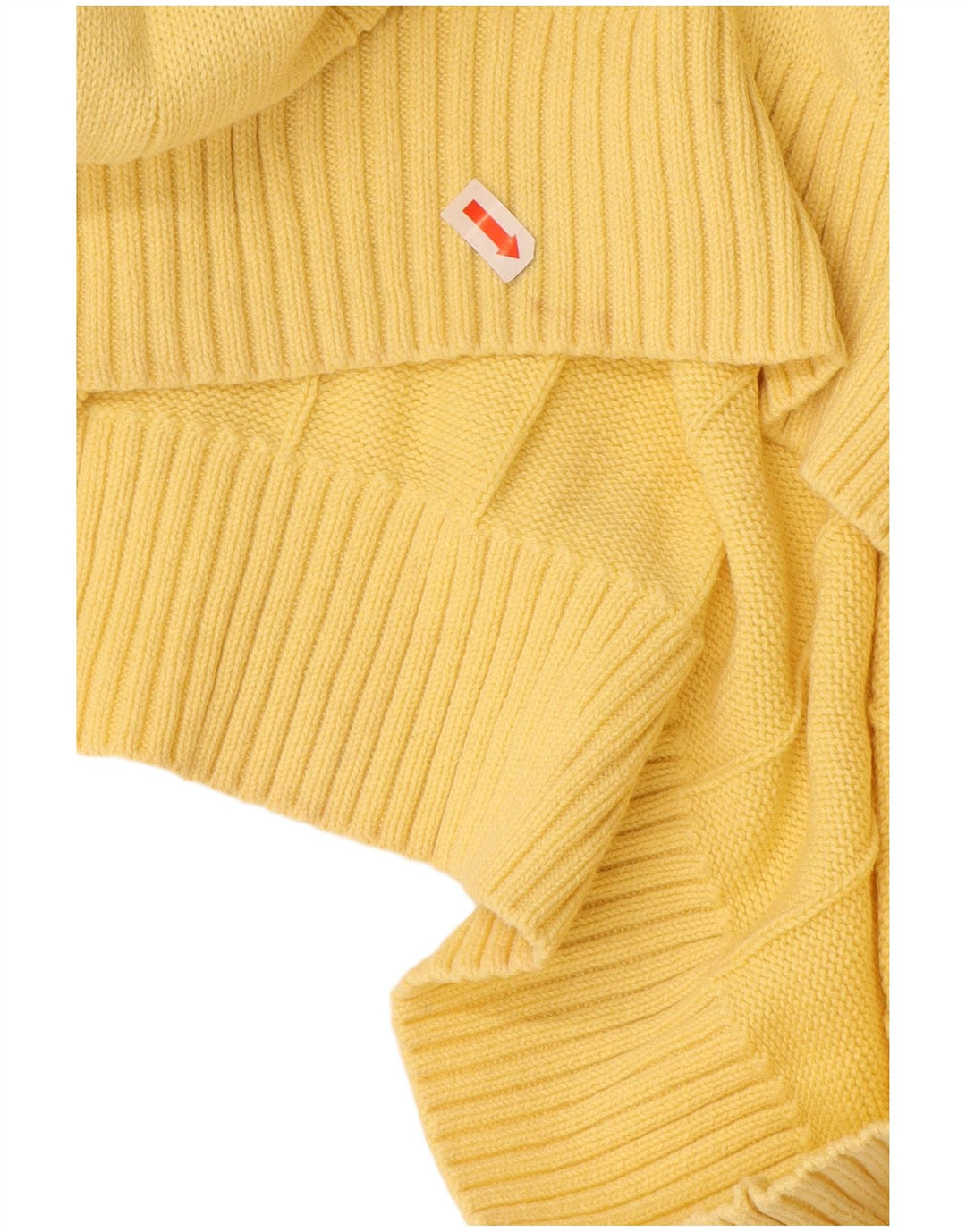 TOMMY HILFIGER Pull col V Homme XL Jaune Coton