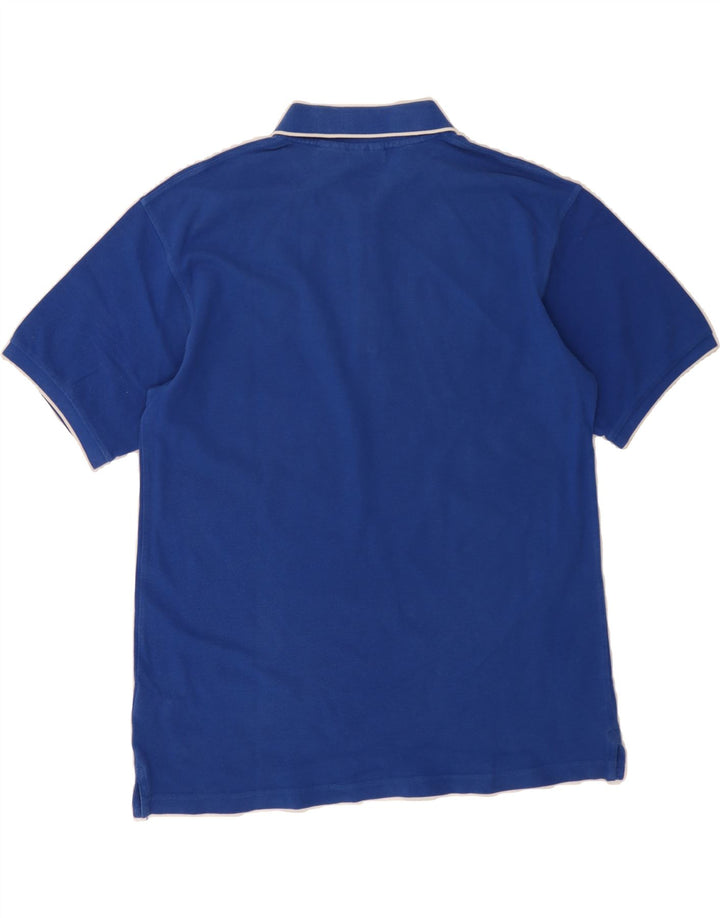 FILA Mens Polo Shirt Medium Blue Cotton Vintage Fila and Second-Hand Fila from Messina Hembry 