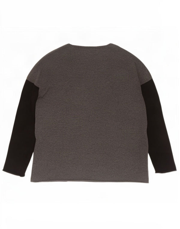 The White Company Pull col bateau pour femme UK 14 Gris moyen