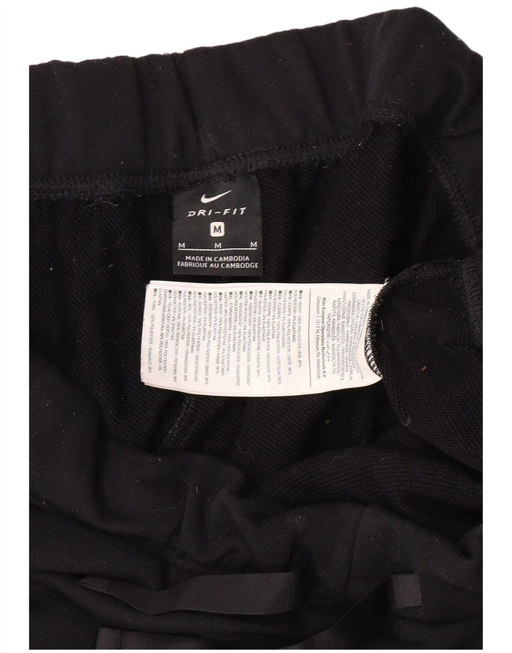 Pantalon de survêtement Nike Dri Fit pour femme en polyester noir moyen