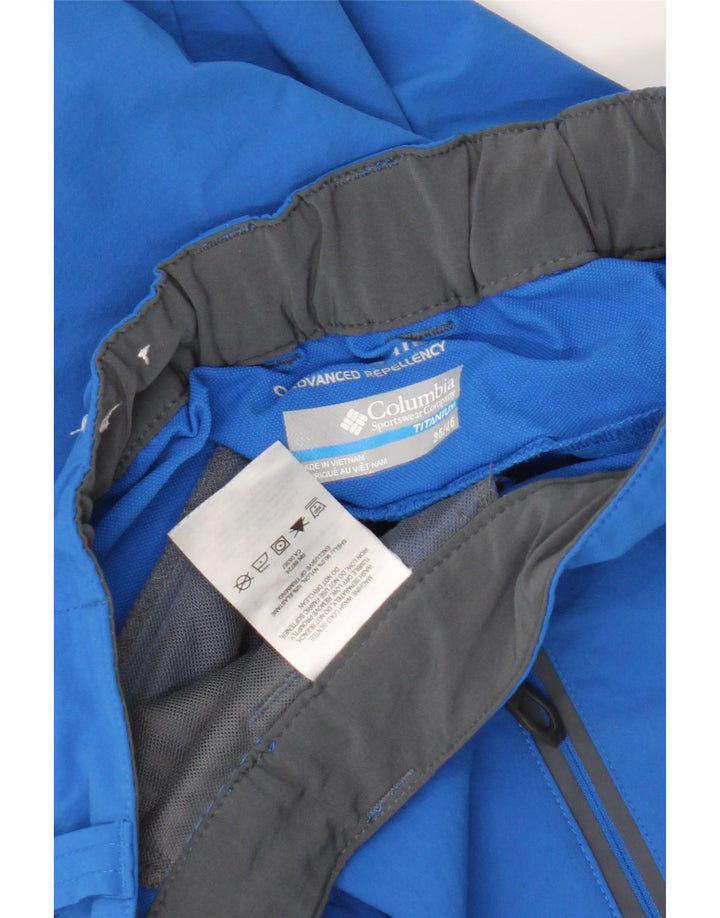 Columbia Short Cargo Titanium W36 Homme Large Bleu Colorblock Nylon