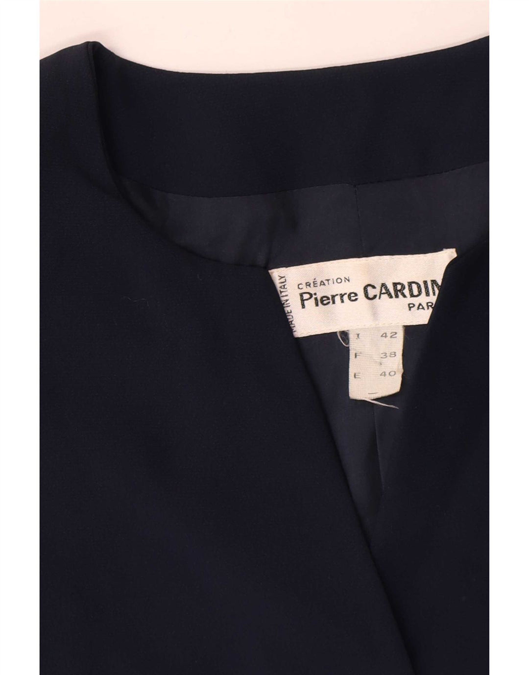 Pierre Cardin Veste Blazer 3 Boutons Femme IT 42 Bleu Marine Moyen