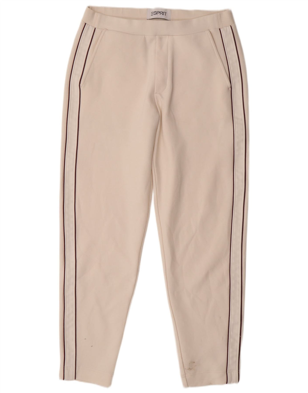 Esprit Pantalon Chino Slim Femme Large W32 L29 Coton Blanc