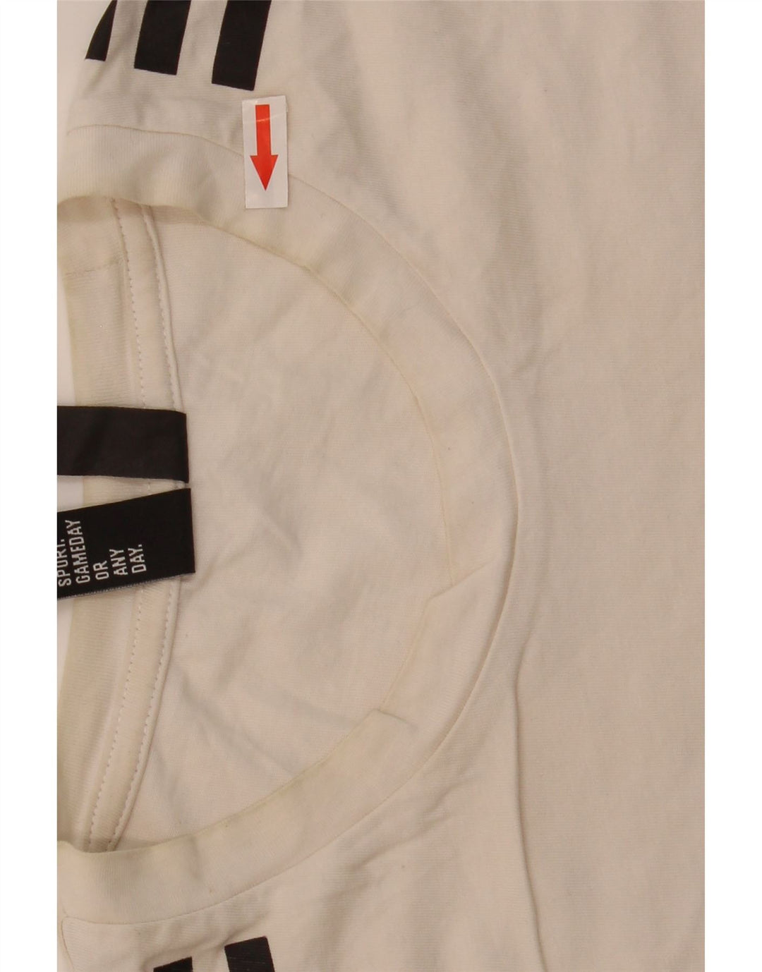 Adidas T-Shirt Homme Blanc Moyen Coton