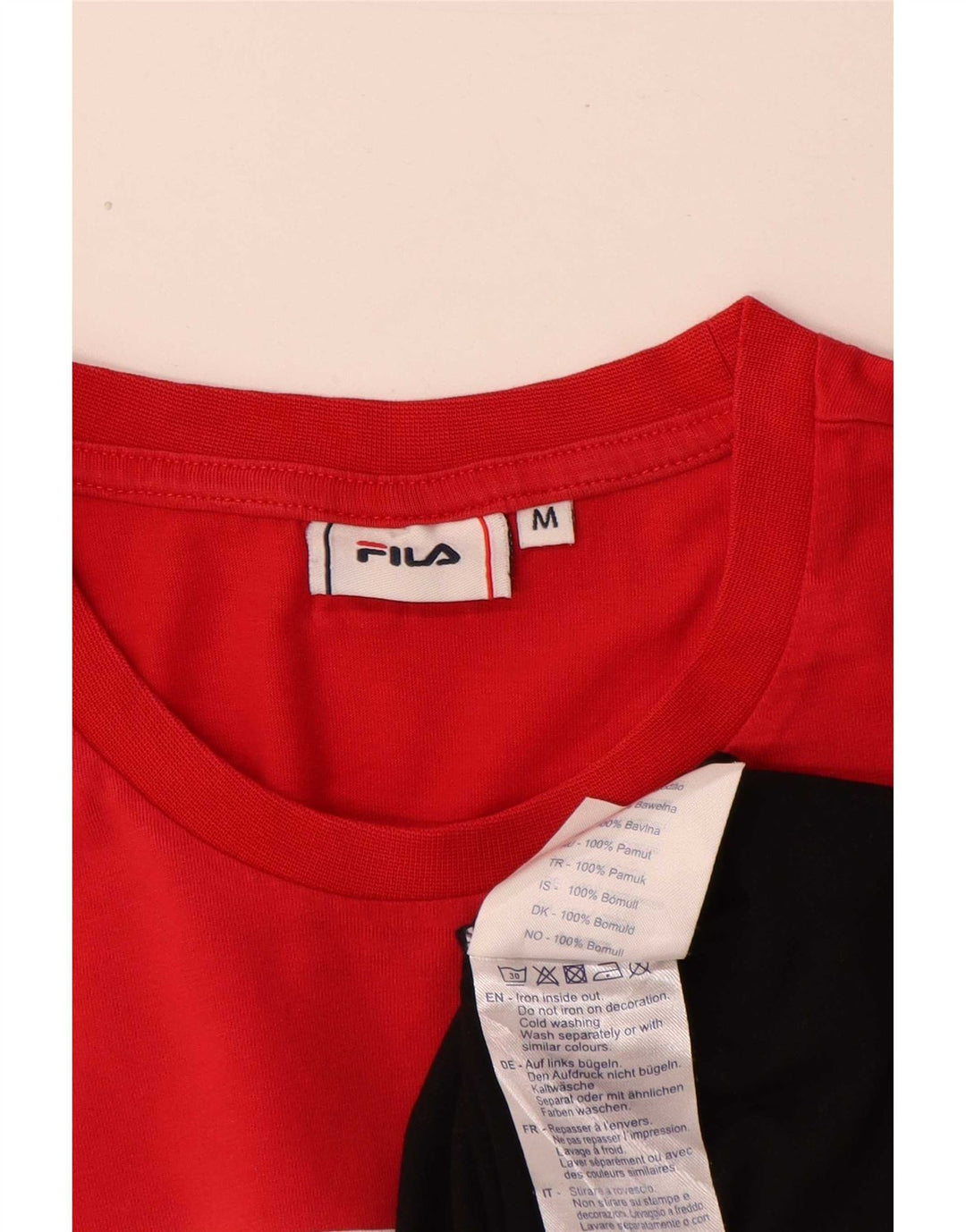 Fila T-Shirt Graphique Homme Multicolore Medium Coton Colorblock