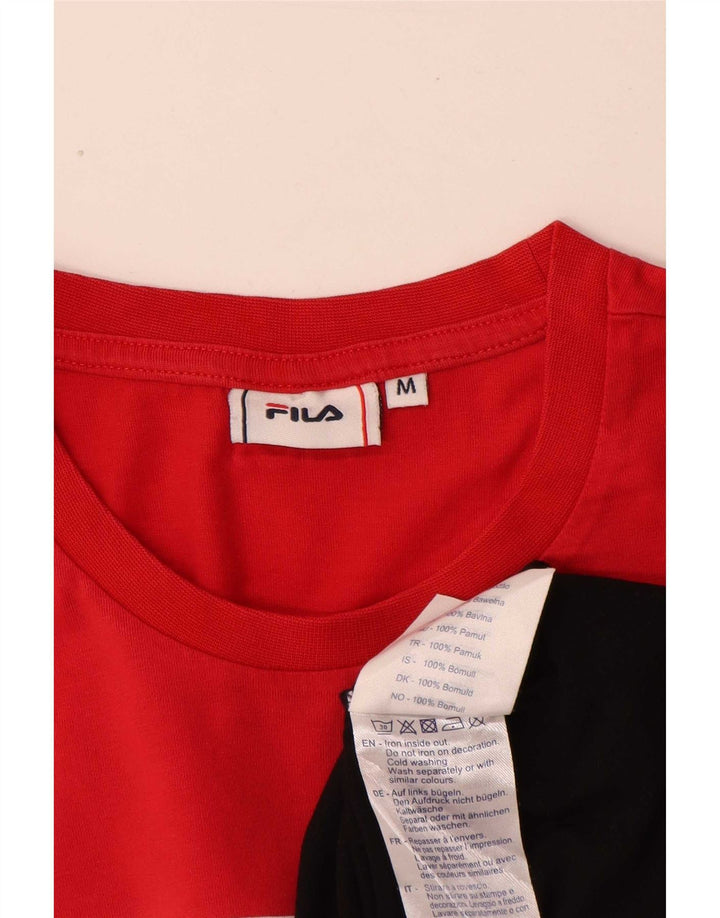 Fila T-Shirt Graphique Homme Multicolore Medium Coton Colorblock