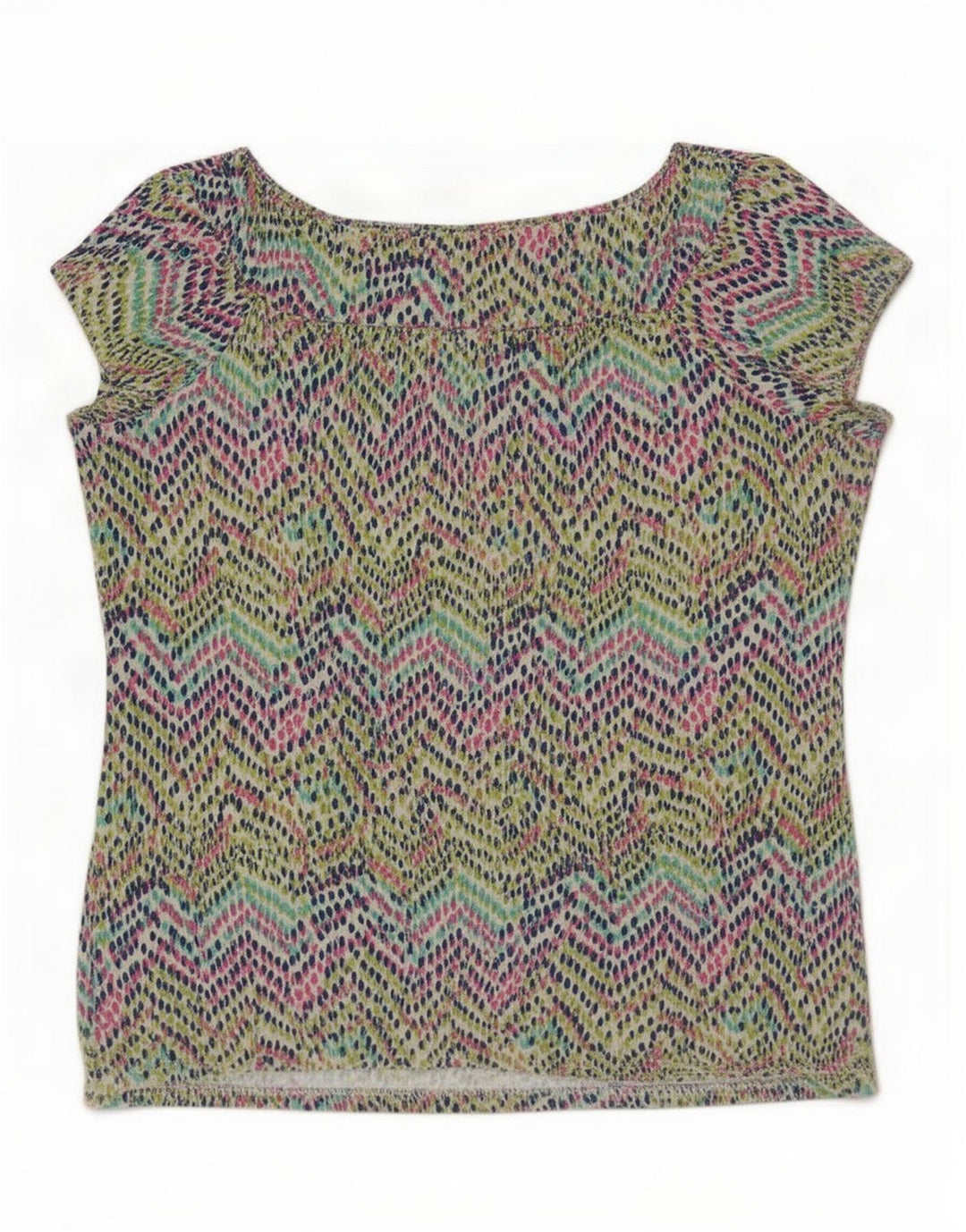 M&Co Femme Chemisier Top UK 12 Moyen Multicolore Géométrique Viscose