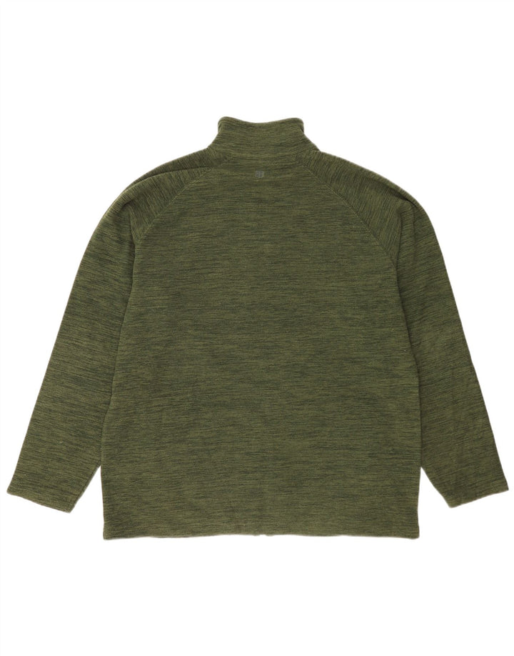Mountain Warehouse Veste Polaire Homme UK 42 XL Vert Moucheté Polyester