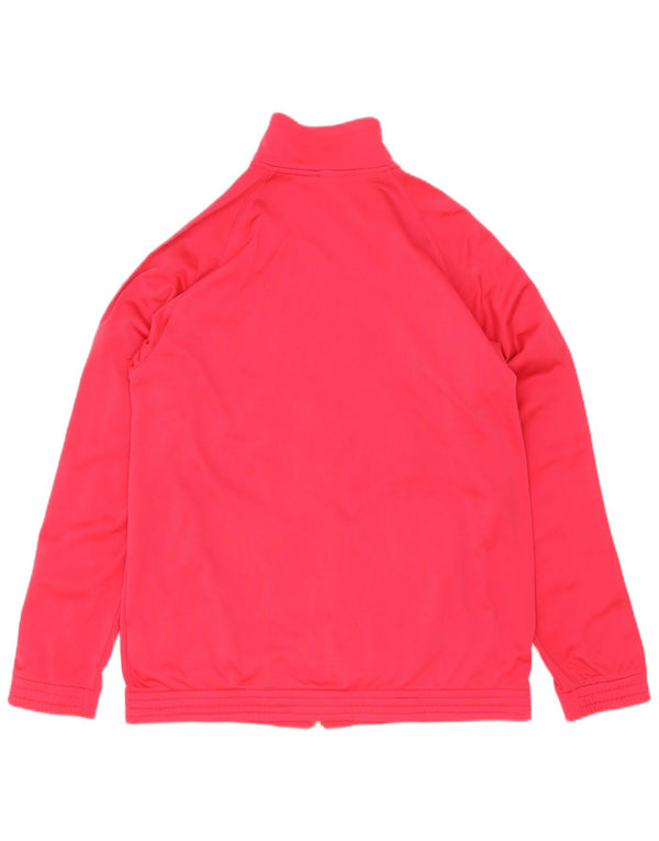 Adidas Veste de Survêtement Fille 15-16 Ans Rose Colorblock Polyester