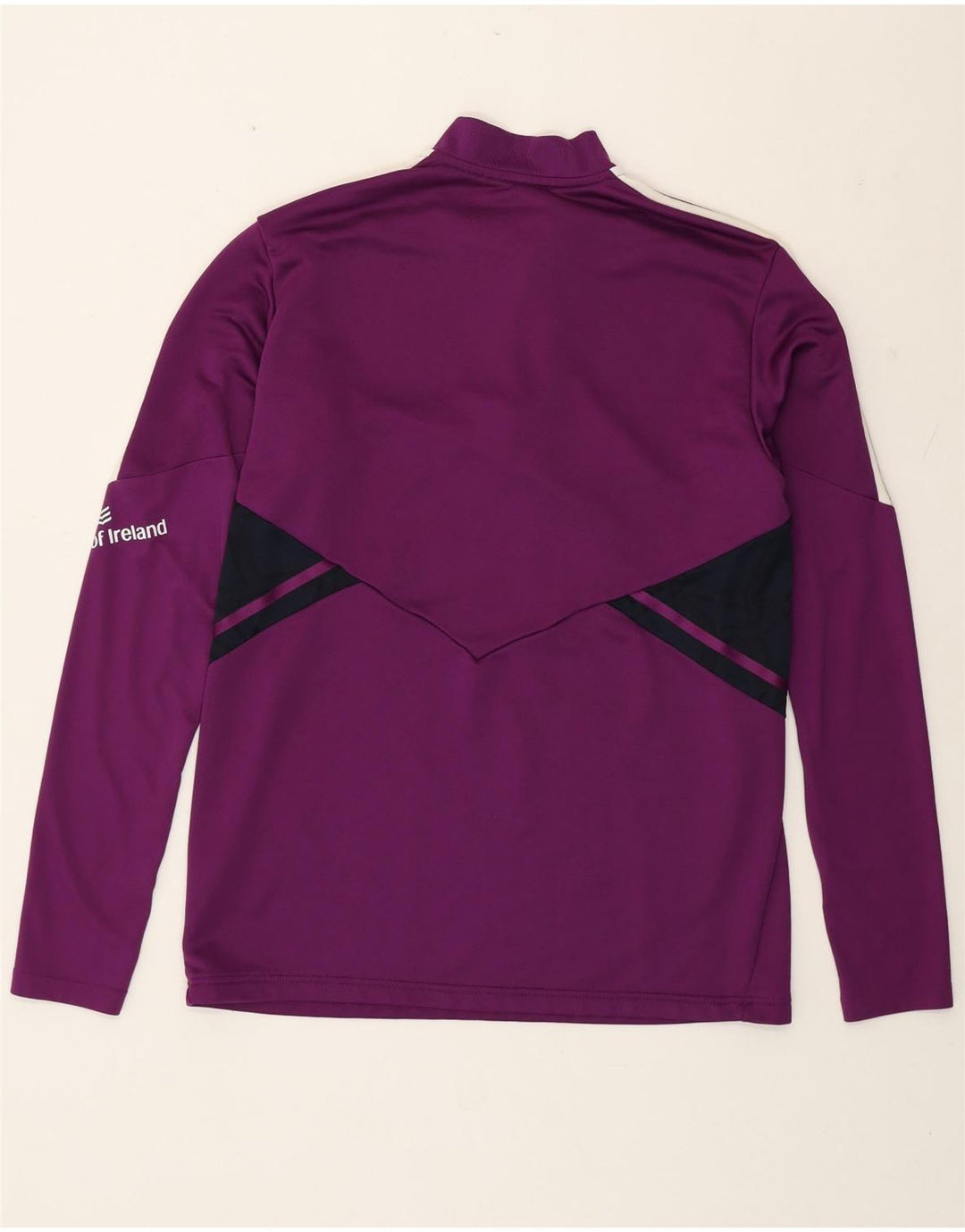 Adidas Hommes Munster Rugby Pull Survêtement Haut Large Violet Colorblock