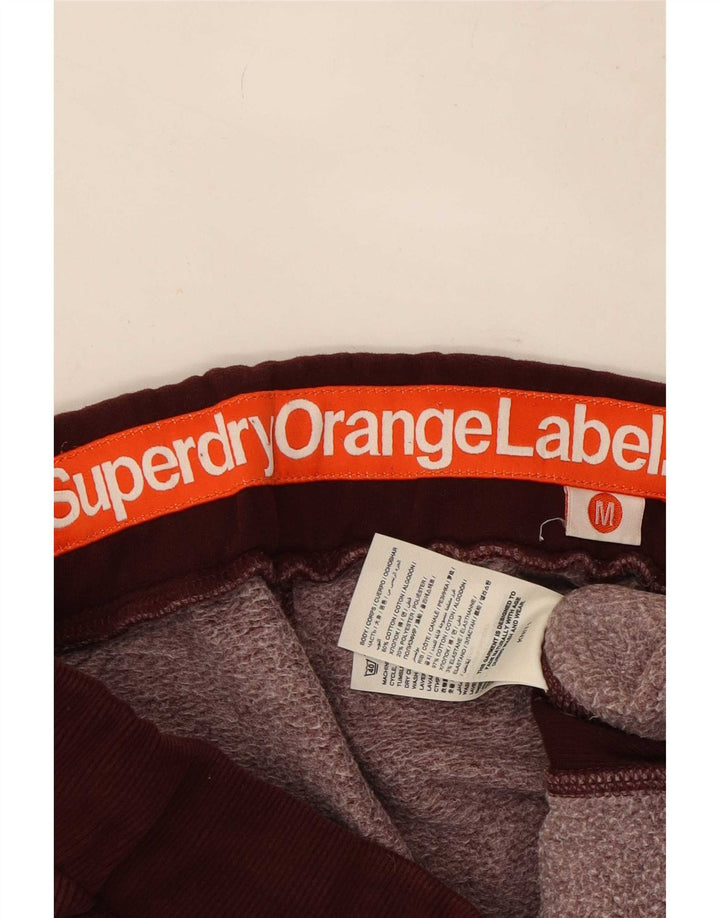 Superdry Short de Sport Homme Coton Bordeaux Moyen