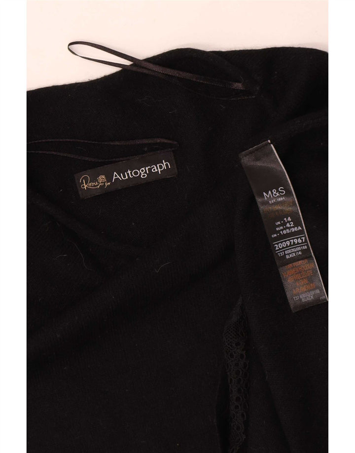 Marks & Spencer Pull col roulé pour femme UK 14 Large Noir