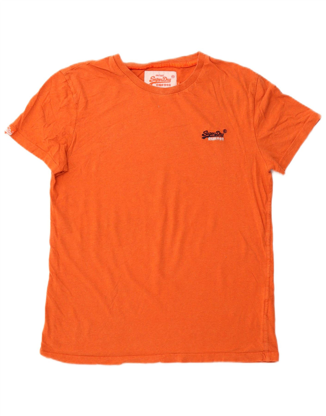Superdry T-Shirt Graphique Homme Petit Orange Coton